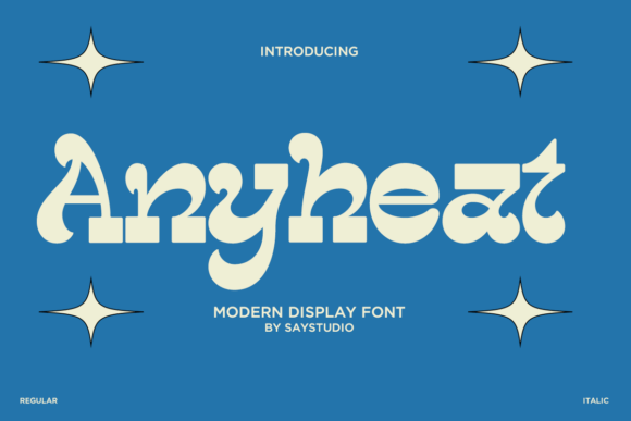 Anyheat Font for Retro-Chic Branding and Design