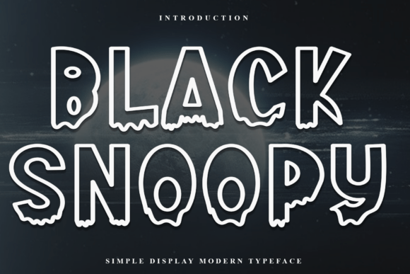 Black Snoopy: A Playful Display Font for Bold Digital Designs
