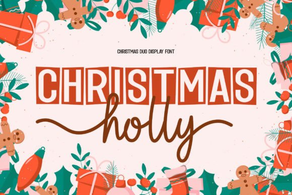 Christmas Holly Duo: A Festive Font for Holiday Campaigns