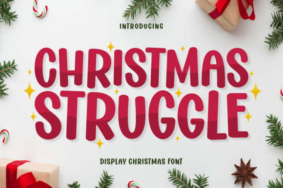 Christmas Struggle Font for Festive Web Design