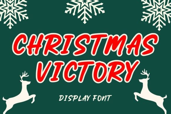 Christmas Victory: The Bold Display Font for Festive Web Design