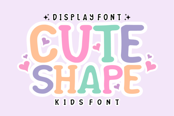 Cute Shape Kids Font for Playful Branding