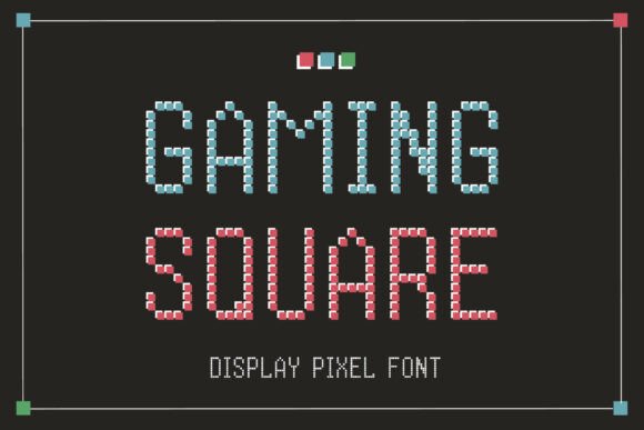 Gaming Square: The Pixel Font for Retro Craft Designs