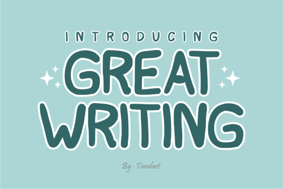 Great Writing: A Bold Display Font for Impactful Editorial Design