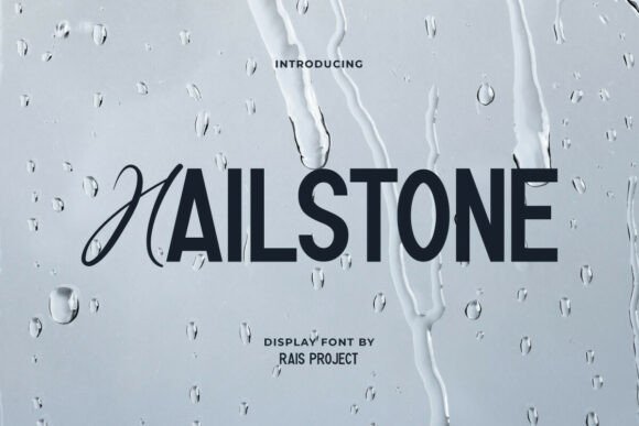 Hailstone: A Modern Display Font for Editorial Design