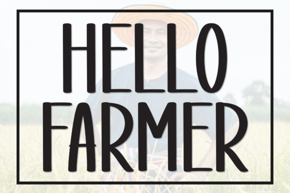 Hello Farmer: A Playful Display Font for Digital Creativity