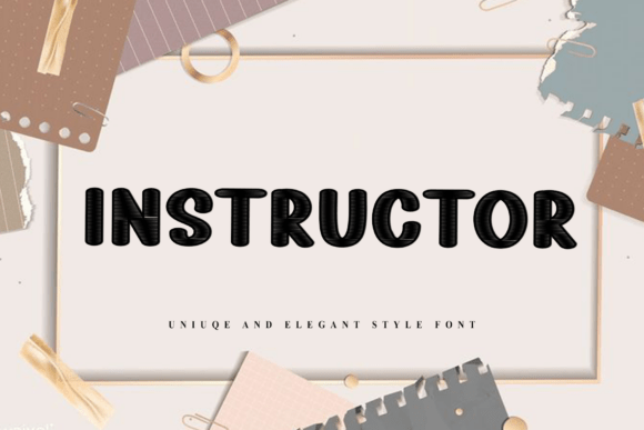 Instructor Typeface: The Festive Display Font for Holiday Branding