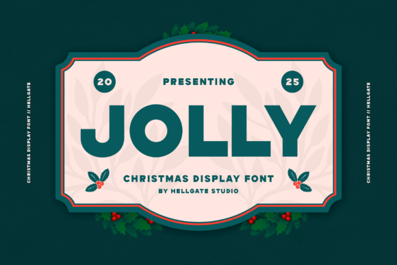 Jolly: A Festive Display Typeface for Holiday Editorial Design