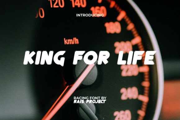 King for Life: A High-Energy Display Font for Digital Design