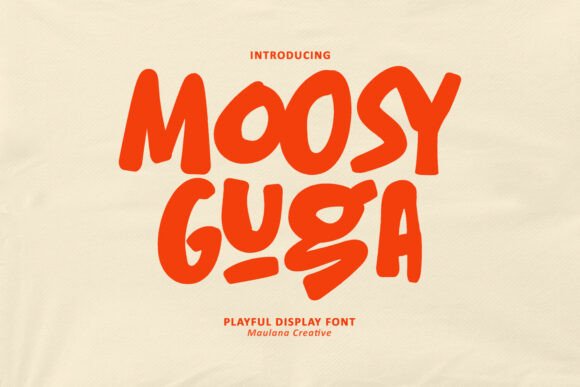 Moosy Guga: A Playful Display Font for Creative Projects