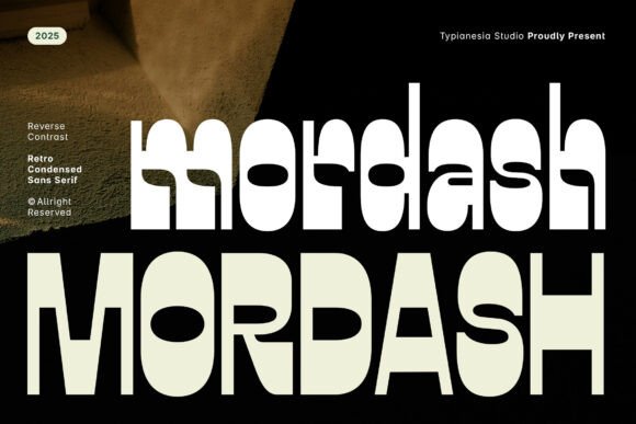 Mordash: The Bold Retro Display Font for Modern Branding
