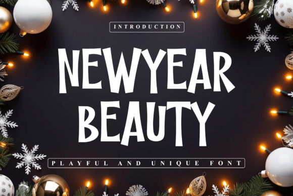 Newyear Beauty Font for Bold Branding and Display Needs