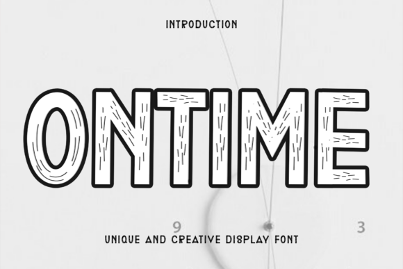 Ontime: A Warm Display Font for Branding and Creativity