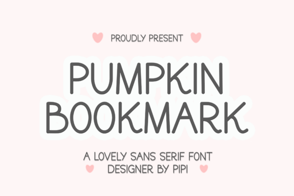 Pumpkin Bookmark Font for a Cozy Reading Experience