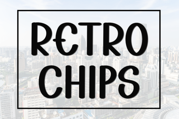 Retro Chips: The Festive Display Font for Holiday Campaigns