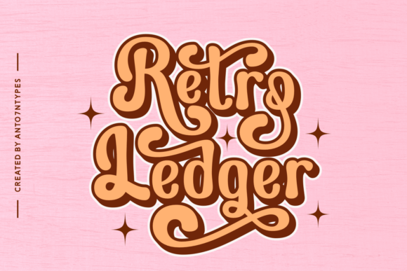 Retro Ledger Font for Authentic Branding and Display Needs