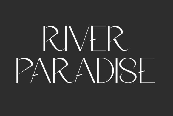 River Paradise: The Art Deco Display Font for High-Impact Campaigns