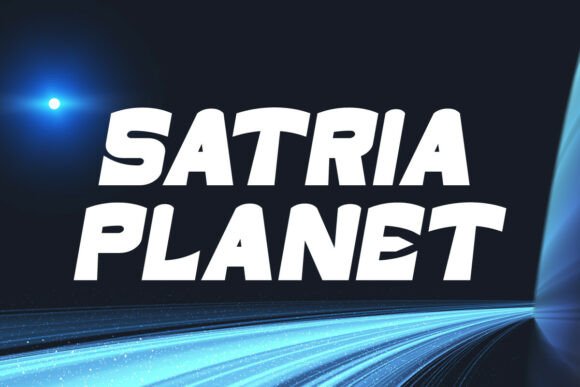 Satria Planet: The Bold Gaming Display Font for Modern Branding