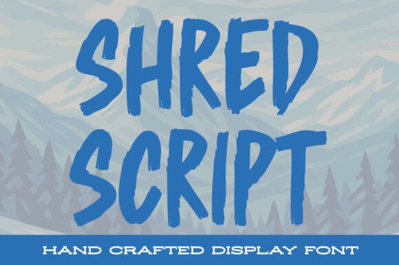 Shred Script: The Bold Display Font for Authentic Business Branding