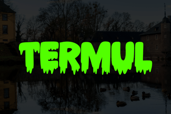 Termul: A Spooky Display Font for Handmade Shop Branding