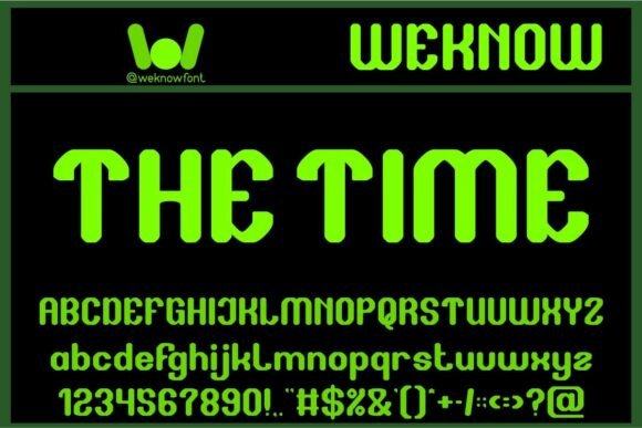 The Time: A Futuristic Typeface for Modern Editorial Design