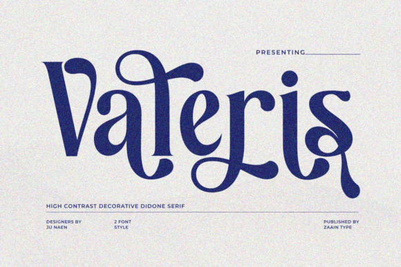 Valeris: A Modern Serif Font for Timeless Branding